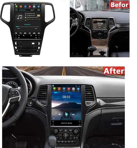 Miniatura 2 de Android 11 - Radio estéreo para coche en tablero apto para Jeep Grand Cherokee 2014 a 2020 con 4+64G 12.1 pulgadas gran pantalla táctil navegación