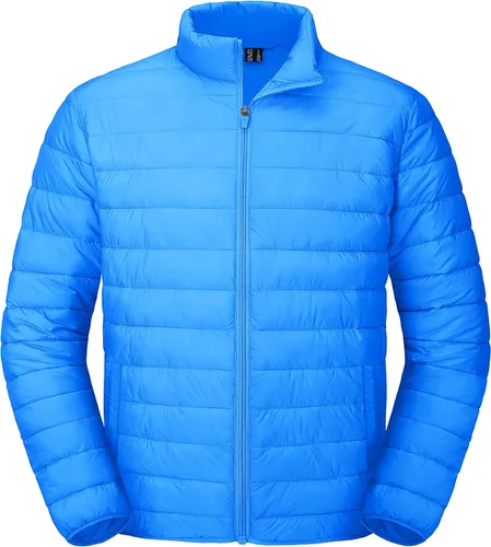 MAGCOMSEN Chaqueta acolchada para hombre, abrigo de invierno ligero y cálido, repelente al agua, chaqueta aislante a prueba de viento