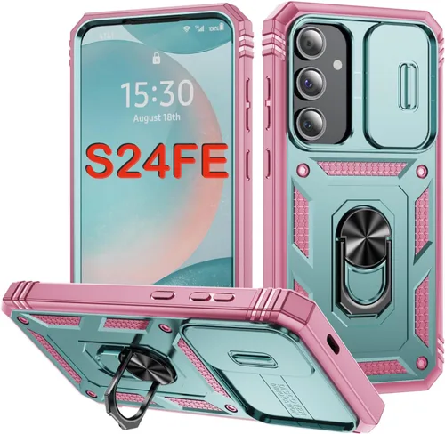 Miniatura 115 de PASNEW Funda para Samsung Galaxy S22 Ultra 5G, cubierta de cámara deslizante y soporte de dedo de metal giratorio de 360°, militar, resistente, a