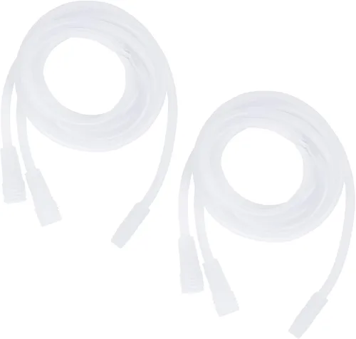 weiwei Accesorios para máquinas de terapia de vacío, 2 tubos de silicona tipo Y para tazas grandes, tubo de vacío de silicona transparente para