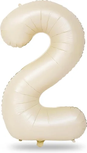 Miniatura 97 de Globo dorado champán con el número 5, globos de aluminio autoinflables grandes de 40 pulgadas del 0 al 9, globo de helio digital 5 dorado claro
