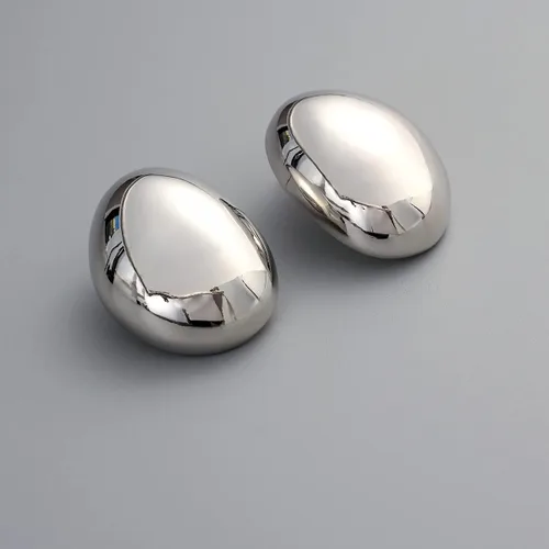 Miniatura 9 de KELMALL Aretes de aro gruesos de oro para mujer, aros abiertos gruesos de gran tamaño, ligeros, poste de plata de ley 925