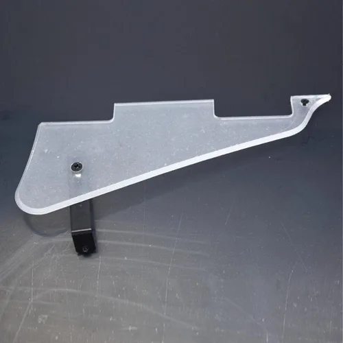 Miniatura 90 de Dopro Golpeador de guitarra LP y soporte de acero inoxidable LP con tornillos de montaje de acero negro para USA Les Paul Aged White