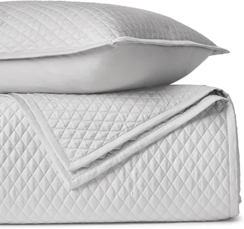 Miniatura 11 de BIOWEAVES Colchas 100% algodón orgánico tamaño Queen – Colchas acolchadas con costuras de diamante – Juego de colcha de gran tamaño para todas