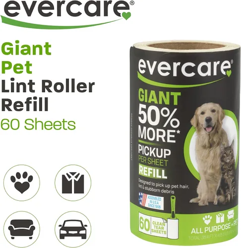Miniatura 2 de Evercare Recambio de rodillo gigante de pelusa de 60 capas para mascotas