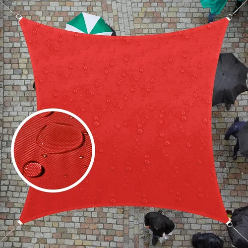 ColourTree TAPS9.5 - Toldo cuadrado impermeable, parasol de tela con 95% de bloqueo de rayos UV y resistente al agua, para patio, jardín o cochera