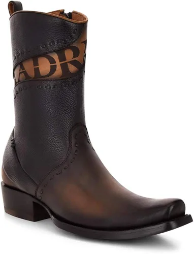 Miniatura 2 de Cuadra Botas para hombre en cuero genuino negro