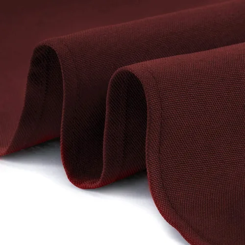 Miniatura 3 de Lann's Linens - Mantel rectangular de tela de poliéster de primera calidad para bodas, banquetes y restaurantes Borgoña