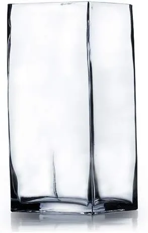 Miniatura 11 de WGV - Bloque de vidrio cuadrado alto para florero, longitud 3 pulgadas, altura 6 pulgadas, recipiente floral transparente, portavelas, terrario