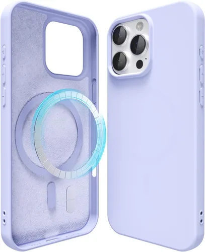 Miniatura 74 de oakxco Funda de silicona para iPhone 12 Pro Max, magnética, compatible con carga inalámbrica Magsafe, cubierta protectora de goma suave y delgada