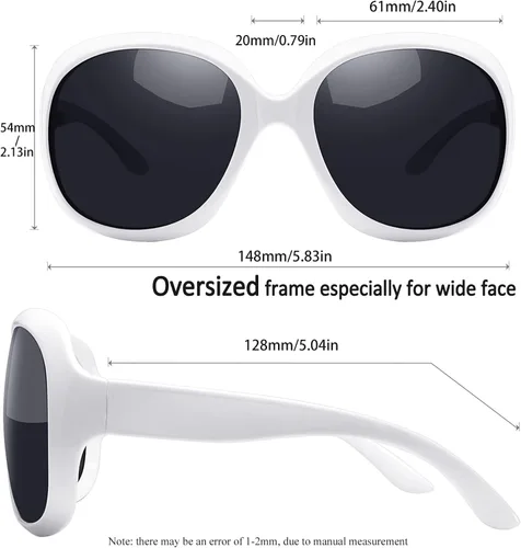 Miniatura 107 de Joopin Lentes de sol de gran tamaño para mujer, polarizados, grandes, para conducción, protección UV, grandes sombras