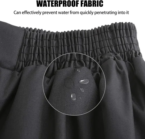 Miniatura 4 de AYKRM Pantalones de lluvia impermeables de alta visibilidad reflectantes para pesca, motocicleta, ciclismo, agricultura, senderismo, trabajos Negro