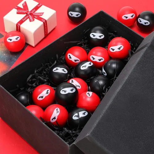 Miniatura 4 de 20 bolas ninja para aliviar el estrés, bolas sensoriales para el estrés a granel para niños y adultos, juguete de poliuretano elástico suave