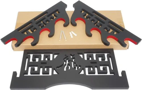 Miniatura 4 de Wzqwqj - Soporte de pared acolchado de terciopelo para espada Katana, soporte para espada B