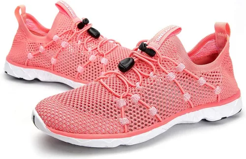 Miniatura 8 de MOERDENG - Zapatos de agua de secado rápido para mujer, ligeros, para deportes al aire libre, playa, piscina, ejercicio