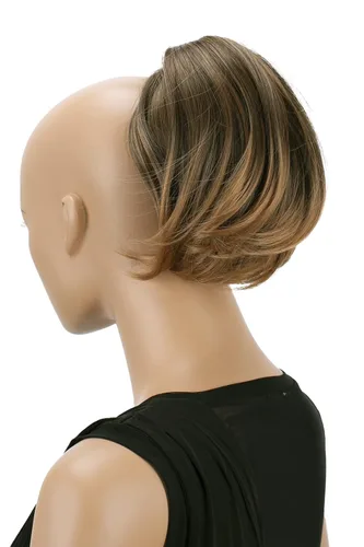 Miniatura 8 de CAISHA Cola de caballo con clip de mariposa para el cabello moño peinado nupcial hepburn moño Scrunchie recto negro H401