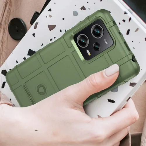 Miniatura 7 de Funda delgada para Xiaomi Poco X5 Pro, funda para Redmi Note 12 Pro 5G, resistente funda protectora con grado militar a prueba de golpes y Verde