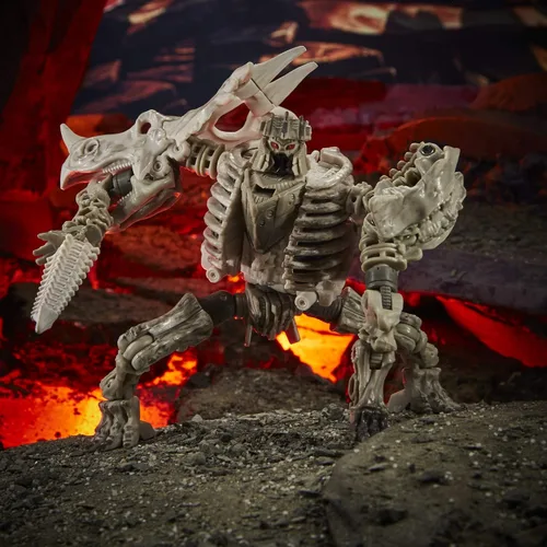Miniatura 4 de Transformers Toys Generations War for Cybertron: Kingdom Deluxe WFC-K15 Ractonite Fossilizer - Figura de acción para niños de 8 años en adelante