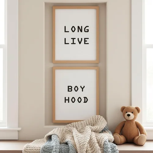 Miniatura 4 de LONG LIVE BOYHOOD - Póster decorativo para pared, letrero decorativo para habitación de niños y niñas, decoración moderna para dormitorio de niños