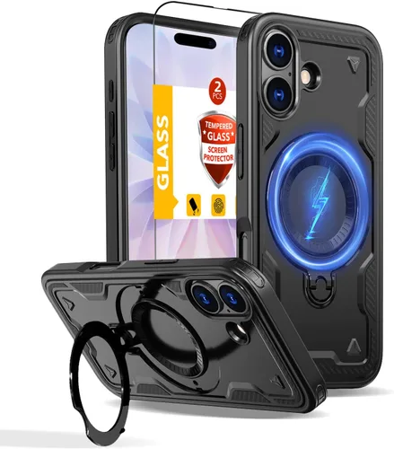 Miniatura 51 de Funda magnética para Google Pixel 9A compatible con cargador inalámbrico MagSafe, para Pixel 9A, funda de teléfono integrada de 360 °, con 2