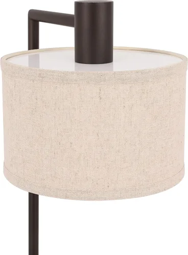 Miniatura 7 de XiNBEi Lighting XB-TL1230-DB - Lámpara de mesa con pantalla de tela, moderna lámpara de hierro con acabado de bronce oscuro para dormitorio, sala