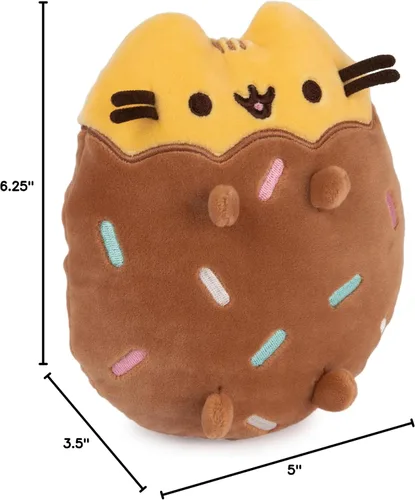 Miniatura 7 de GUND Pusheen - Squisheen de galletas bañadas en chocolate, animal de peluche para edades de 8 años en adelante, marrón/amarillo, 6 pulgadas