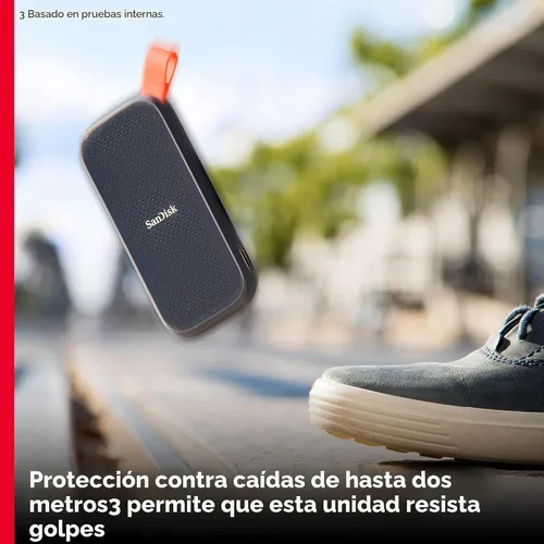 Miniatura 5 de SanDisk 1TB SSD portátil - Hasta 800MB/s, USB-C, USB 3.2 Gen 2, firmware actualizado - Unidad de estado sólido externa - SDSSDE30-1T00-G26