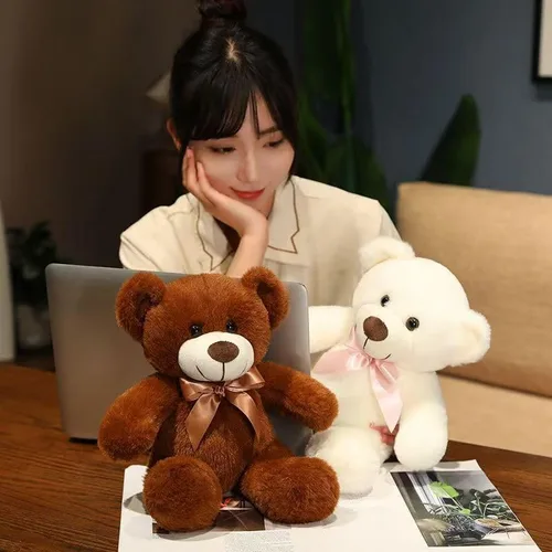 Miniatura 5 de Oso de peluche suave de 13 pulgadas, oso de peluche súper color, regalo de Navidad, cumpleaños, día de San Valentín, para niños y novias (verde)