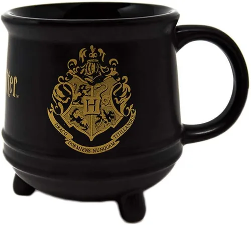 Pyramid International Harry Potter 3D Hogwarts Crest - Taza de caldero de cerámica en caja de presentación, producto oficial