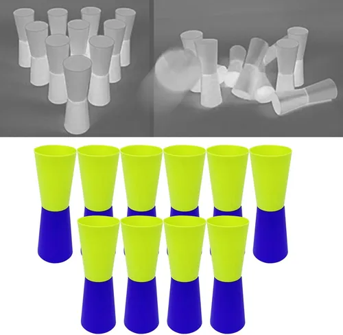 Miniatura 2 de 10 tazas abatibles invertidas para entrenamiento de agilidad de velocidad y coordinación corporal Verde azul oscuro