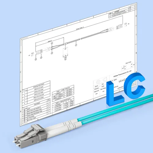 Miniatura 6 de 10Gtek Cable de conexión de fibra – LC a LC OM3 10Gb/Gigabit multimodo puente dúplex 50/125μm LSZH cable de fibra óptica para transceptor SFP