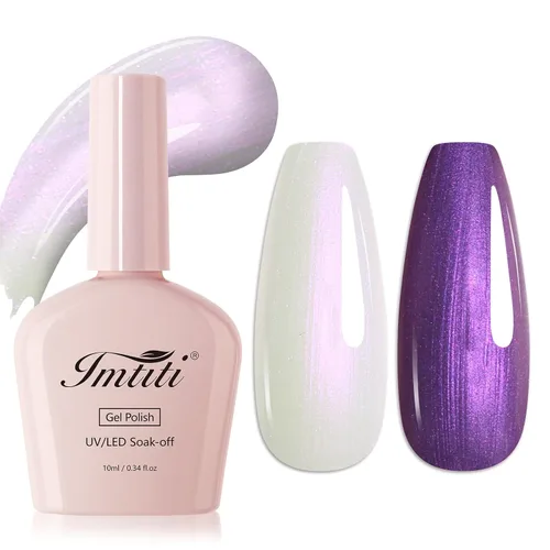 Miniatura 41 de Esmalte de uñas de gel blanco lechoso, esmalte de uñas de gel nude transparente blanco para uñas, esmalte de gel blanco translúcido UV/LED que se