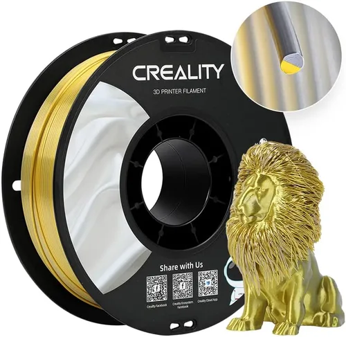 Miniatura 57 de Creality Filamento de madera PLA de 4.4 lbs, filamento de impresora 3D de 0.069 in, textura seda suave, dureza, filamento de impresión de carrete