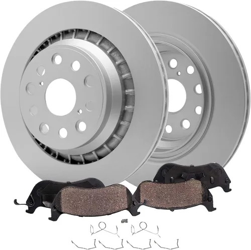 Miniatura 36 de Detroit Axle - Kit de freno trasero para Toyota Tacoma 2005-2019 de 6 orejetas, tambores de freno de disco, zapatas de freno semi-metálicas