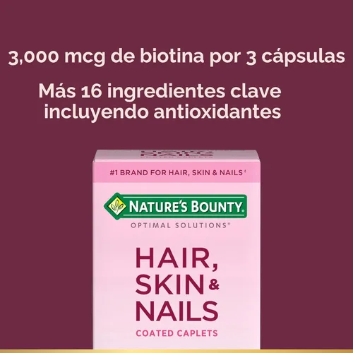 Miniatura 3 de Nature's Bounty Hair, Skin and Nails, 60 cápsulas, 5400110016, paquete de de 1, 1, 1