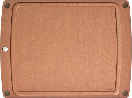 Miniatura 16 de Epicurean Tabla de cortar todo en uno con pies antideslizantes y ranura para jugos, 10 x 7 pulgadas, natural/negro Natura/Negro