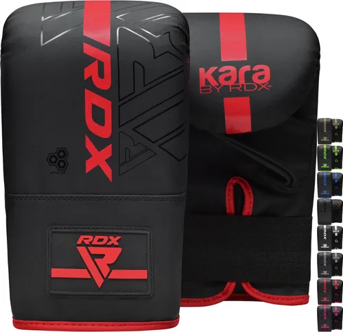 Miniatura 8 de RDX Guantes de boxeo, guantes de boxeo, piel maya, acolchado, palma ventilada, entrenamiento de boxeo pesado MMA, almohadillas de enfoque