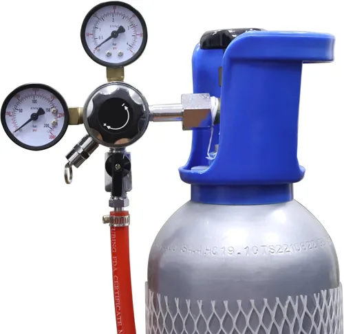 Miniatura 6 de PERA Kit de conversión de cerveza de un solo grifo, kit de Kegerator de montaje en puerta con regulador de CO2 CGA320, acoplador de barril Sankey D