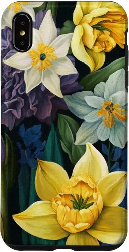 Miniatura 11 de iPhone 16 Painted Spring Bold Daffodils and Flowers, Flower Lover Case