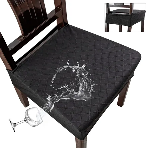 Miniatura 33 de Genina Fundas de asiento impermeables para sillas, fundas de asiento para sillas de comedor, fundas para sillas de cocina, fundas para sillas