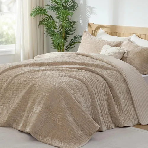 Miniatura 10 de BEDELITE Juego de edredón de terciopelo tamaño Queen – Juego de ropa de cama de terciopelo de lujo de 3 piezas, suave y acogedor color negro, colcha