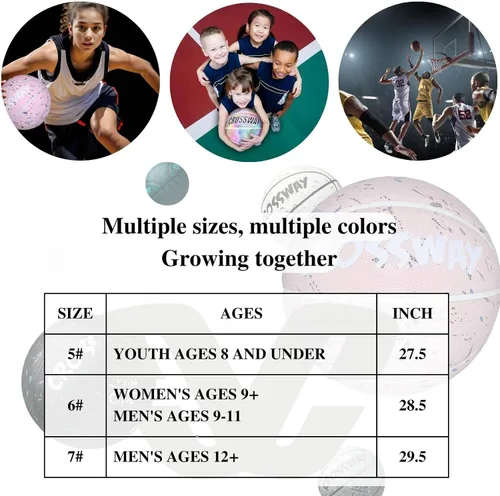 Miniatura 3 de Baloncesto de cuero compuesto tamaño 5/6/7 Resistencia a alta presión para canchas de concreto, agarre antideslizante que ahorra agua y tecnología