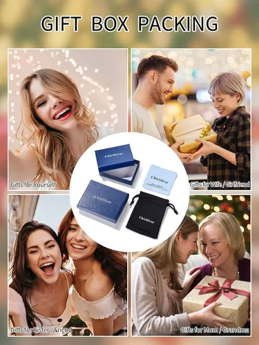 Miniatura 7 de ChicSilver Aretes de plata de ley 925 con forma de corazón brillante, redondaprincesa con piedra natal para mujer, joyería de cumpleaños