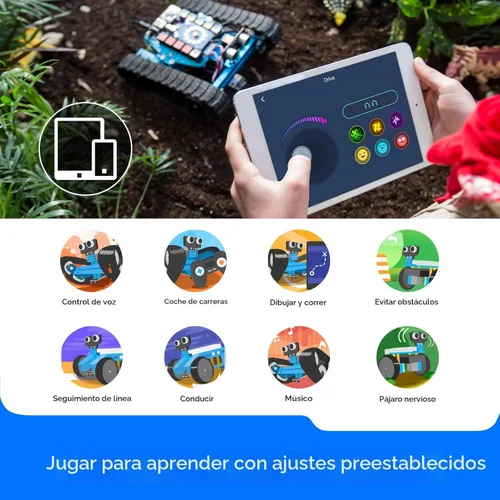 Miniatura 5 de Set de robot educativo transformable mBot Ranger STEM de Makeblock, de bricolaje, kit de robot 3 en 1, Arduino, aprendizaje de código Scratch 2.0