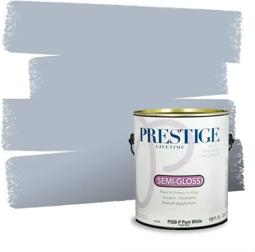 Miniatura 466 de Pintura Exterior + imprimación PRESTIGE, todo-en-uno, 1 galón, acabado mate, color comparable al Valspar* Royal Gray* VS151-Gris real