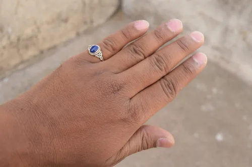 Miniatura 3 de Avicrafts Lapis Lazuli Stone Ring 925 Sterling Silver Statement Ring For Women Handmade Gemstone Christmas Jewellery Gift For Her