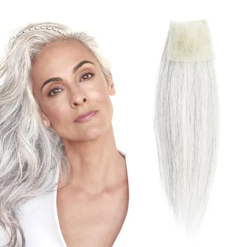 Miniatura 9 de Reemplazo de cabello humano con cicatrices, quemaduras accidentales sin vello para hombres y mujeres, pérdida de línea de cabello, cinta recta
