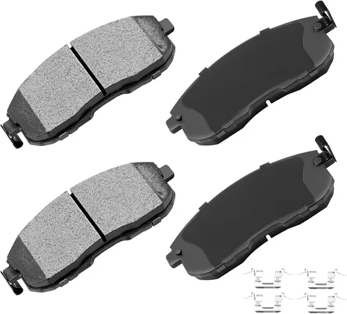 Miniatura 30 de cciyu Juego de pastillas de freno de cerámica delanteras y traseras D946 D683, 8 piezas para BMW 330Ci 2001-2005 para BMW 330i 2001-2005 para BMW