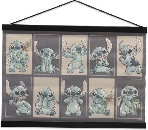 Miniatura 17 de Disney Lilo and Stitch Arte de Pared - Take It Easy Decoración de Pared de Madera Colgante para Dormitorio de Niños, Sala de Juegos o Sala de Cine
