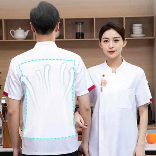 Miniatura 3 de Chef Coat Jacket for Men Women Unisex Hotel Restaurant Kitchen Button Chef Uniform Comfortable Lightweight